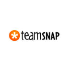 Logo of TeamSnap featuring an orange circle with a white asterisk inside, followed by the text "teamSNAP" in black.