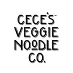 Black text on a white background reads "Cece's Veggie Noodle Co." in a bold, playful font.
